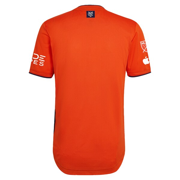 New York City FC adidas 2024 The Volt Kit Authentic Jersey - Orange - Image 3