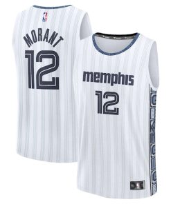 Ja Morant Memphis Grizzlies  2025/26 City Edition Fast Break Jersey - White