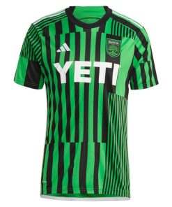 Alternative view of Austin FC adidas 2024 Las Voces Kit Replica Custom Jersey - Green