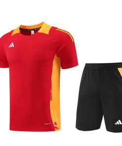 Adidas Short Sleeve Training Jersey Set - AD08- Red/Yellow