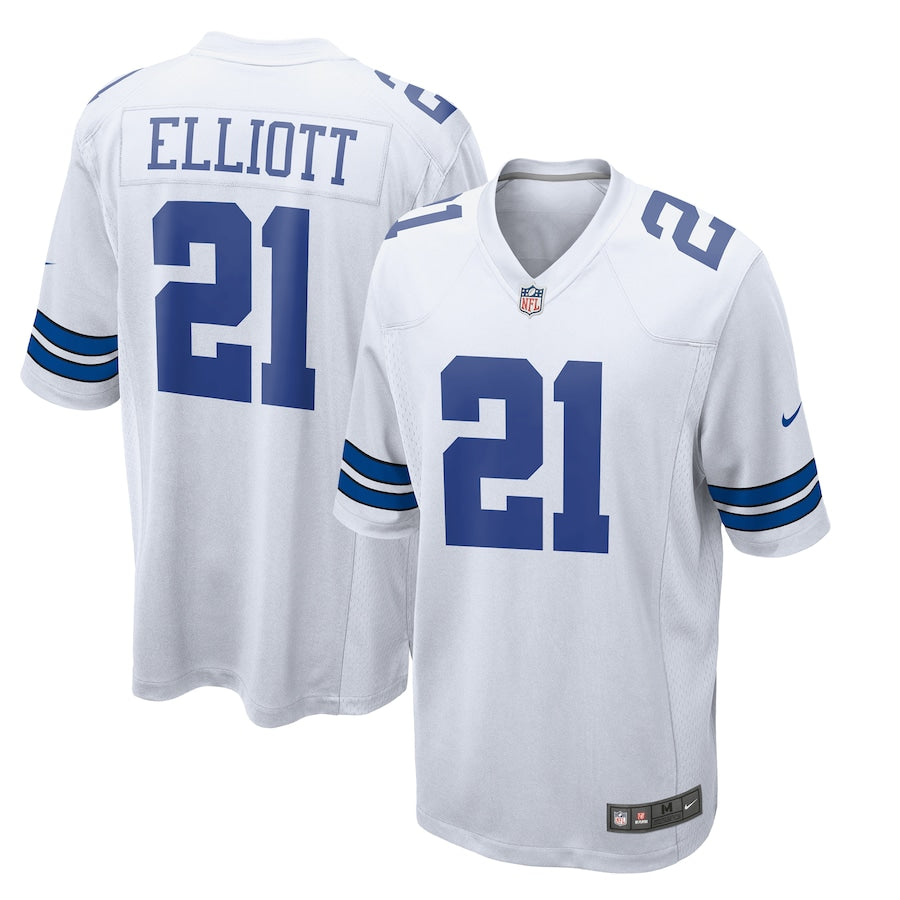 Ezekiel Elliott Dallas Cowboys Nike Game Team Jersey - Navy/White - Image 5