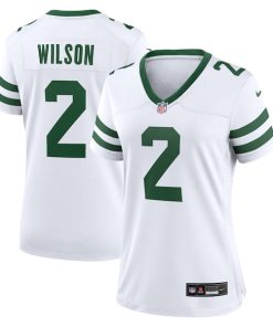 Zach Wilson New York Jets Nike Women's Player Jersey - White/Black/Green