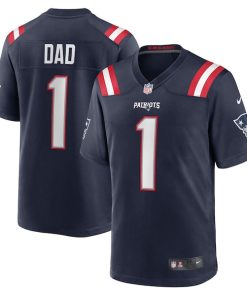 Number 1 Dad New England Patriots Nike Game Jersey - Navy