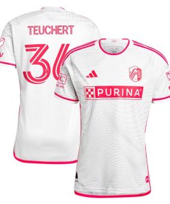 Cedric Teuchert St. Louis City SC adidas 2024 The Confluence Kit Authentic Player Jersey - White