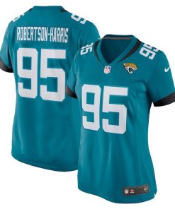 Alternative view of Roy Robertson-Harris Jacksonville Jaguars Nike Women's Game Jersey - Teal/Black