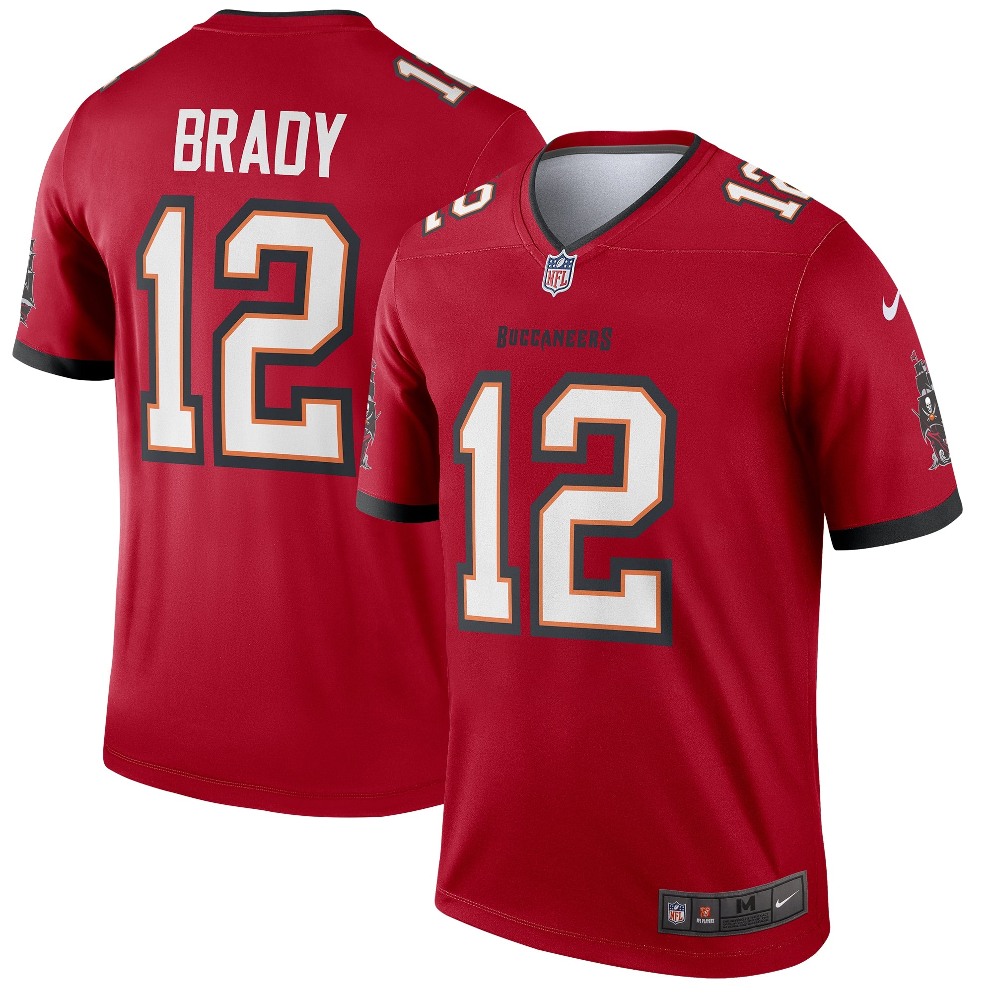 Tom Brady Tampa Bay Buccaneers Nike Alternate Legend Jersey - Pewter/Red - Image 5