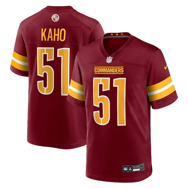 Ale Kaho Washington Commanders Nike Team Game Jersey - Burgundy