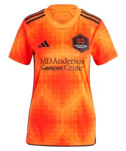 Alternative view of Sebasti¨¢n Ferreira Houston Dynamo FC adidas Women's 2024 El Sol Replica Jersey - Orange