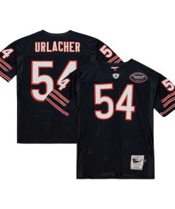 Alternative view of Brian Urlacher Chicago Bears 2003 Authentic Throwback Retired Player Jersey - Navy