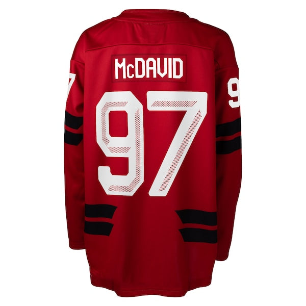 Connor McDavid Hockey Canada Youth 2026 Replica Jersey - Red - Image 2