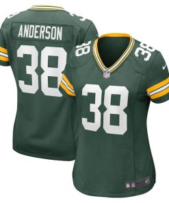 Zayne Anderson Green Bay Packers Nike Women's Team Game Jersey -  Green