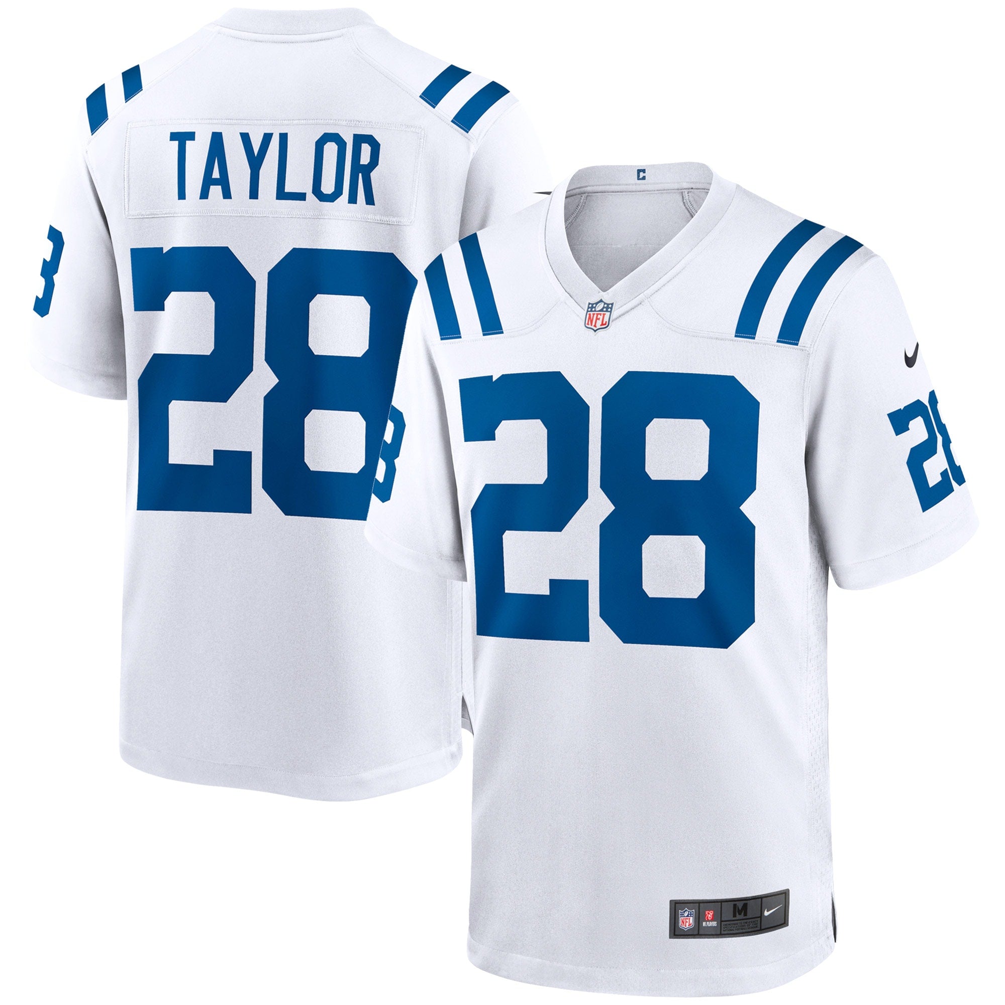Men's Nike Jonathan Taylor Royal Indianapolis Colts Alternate Game Jersey/White - Image 5