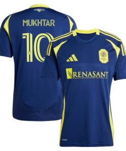 Hany Mukhtar Nashville SC adidas 2025 The Heart of Nashville Kit Replica Player Jersey - Navy