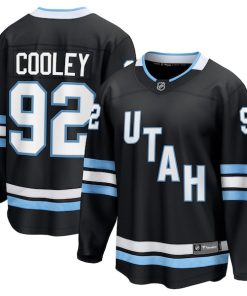 Logan Cooley Utah Hockey Club  Breakaway Player Jersey - Black/White