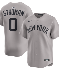 Alternative view of Marcus Stroman New York Yankees Nike Road Limited Player Jersey - Gray/White