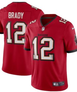 Tom Brady Tampa Bay Buccaneers Nike Vapor Limited Jersey - Red/Pewter