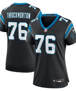 Calvin Throckmorton Carolina Panthers Nike Women's Team Game Jersey -  Black