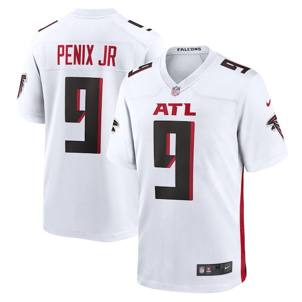 Michael Penix Jr. Atlanta Falcons Nike Game Jersey - White/Black/Red