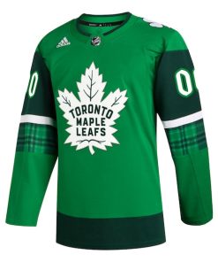 Alternative view of Toronto Maple Leafs adidas St. Patrick's Day Authentic Custom Jersey - Kelly Green