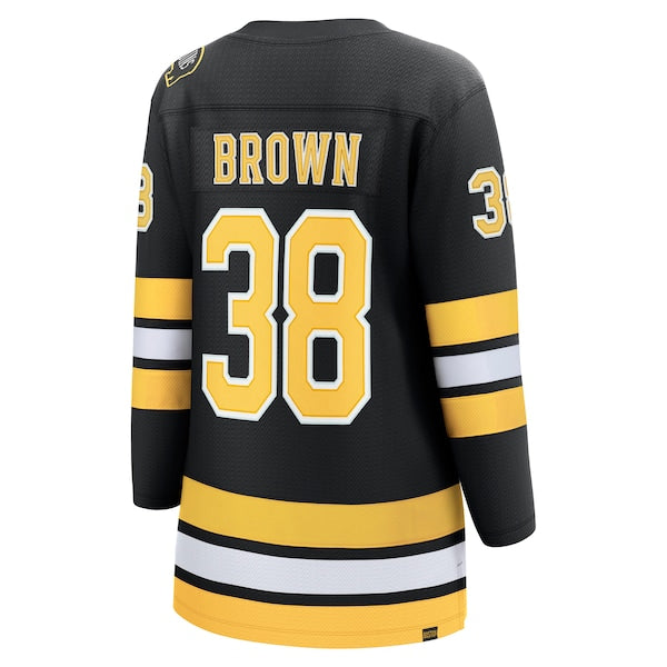 Patrick Brown Boston Bruins Women's Home Breakaway Player Jersey - Black - Image 3