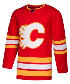 Alternative view of Calgary Flames adidas Alternate Authentic Jersey - Red