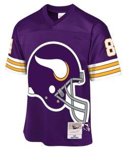 Alternative view of Randy Moss Minnesota Vikings 1998 Throwback Fashion Jersey - Purple