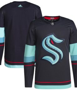 Seattle Kraken adidas Home Authentic Primegreen Jersey - Navy
