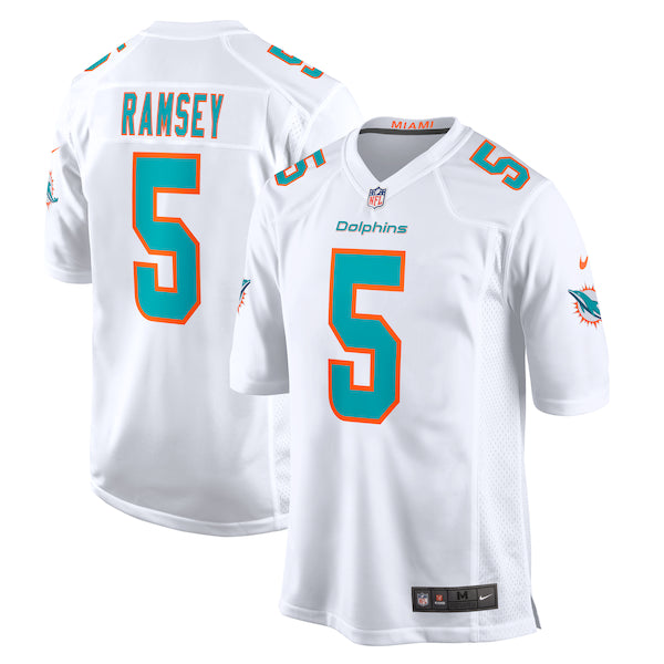 Jalen Ramsey Miami Dolphins Nike Away Game Jersey - White/Aqua - Image 2