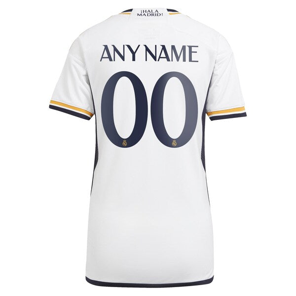 Los Merengues adidas Women's 2023/24 Home Replica Custom Jersey - White - Image 3