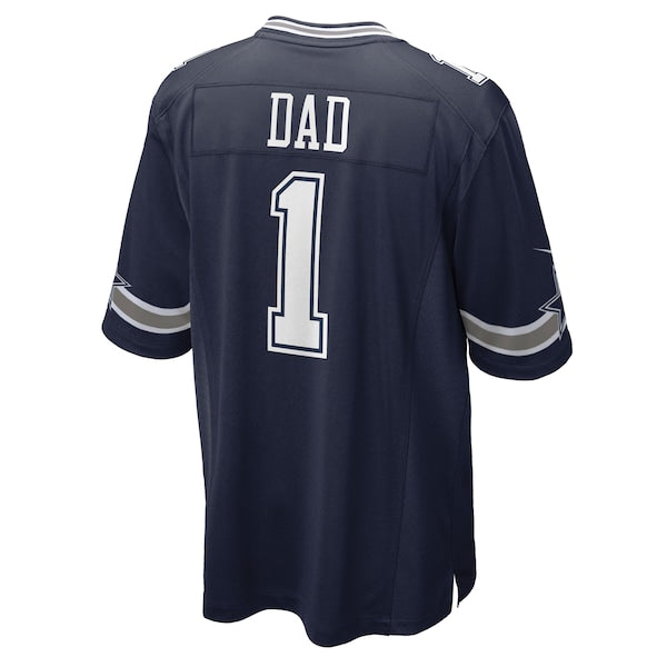 Number 1 Dad Dallas Cowboys Nike Game Jersey - Navy - Image 3