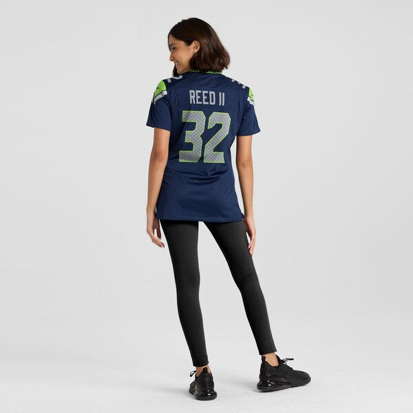 Jerrick Reed II Seattle Seahawks Nike Women's Team Game Jersey - College Navy/Navy - Image 6