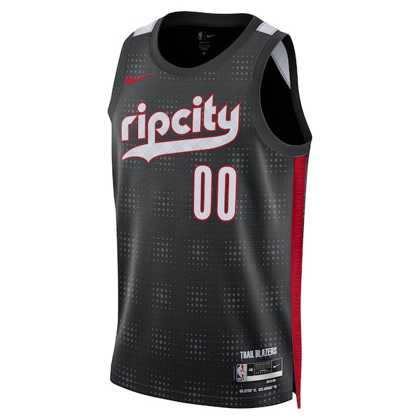 Scoot Henderson Portland Trail Blazers Nike Unisex 2024/25 Swingman Player Jersey - City Edition - Black - Image 2