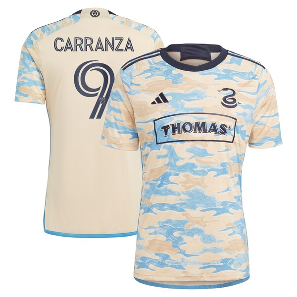 Julian Carranza Philadelphia Union adidas 2024 For Philly Replica Player Jersey?ยจC Tan