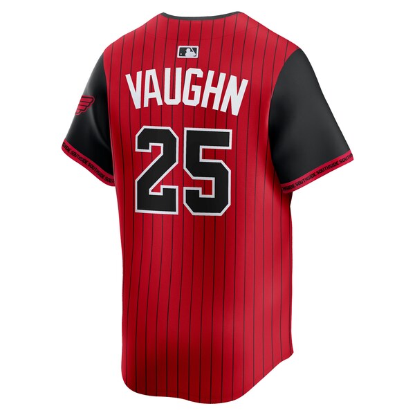 Andrew Vaughn Chicago White Sox Nike 2025 City Connect Limited Player Jersey - Red/Black - Image 3