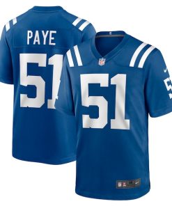 Alternative view of Kwity Paye Indianapolis Colts Nike Game Jersey - Royal/Blue