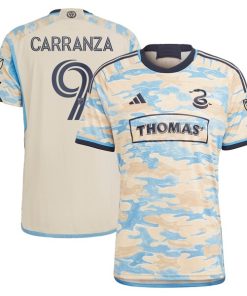 Julian Carranza Philadelphia Union adidas 2024 For Philly Authentic Player Jersey?¨C Tan