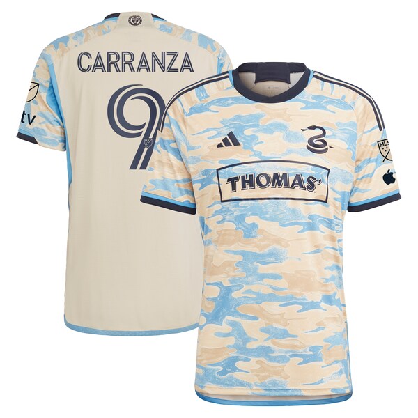 Julian Carranza Philadelphia Union adidas 2024 For Philly Authentic Player Jersey?ยจC Tan