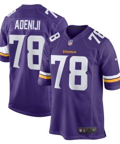 Hakeem Adeniji Minnesota Vikings Nike Team Game Jersey -  Purple