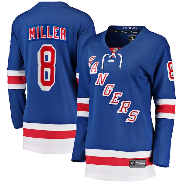 J.T. Miller New York Rangers Women's Home Breakaway Player Jersey - Blue