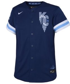 Alternative view of Kansas City Royals Nike Preschool 2022 City Connect Replica Jersey - Navy