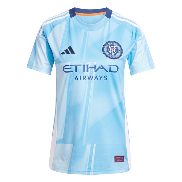 Maximiliano Moralez New York City FC adidas Women's 2025 The Excelsior Kit Replica Player Jersey - Light Blue - Image 3