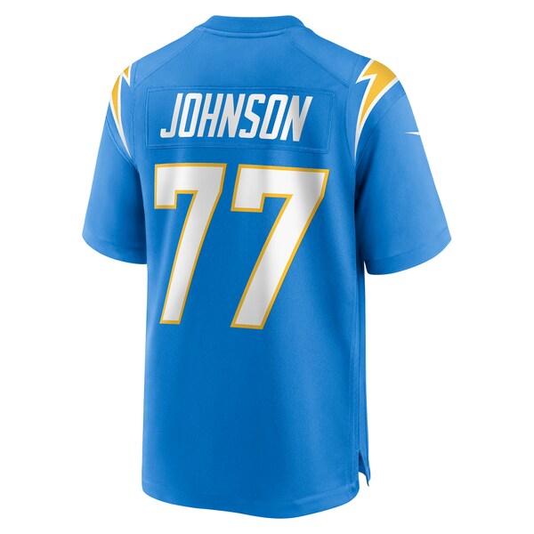 Zion Johnson Los Angeles Chargers Nike Player Game Jersey - Powder Blue - Image 3
