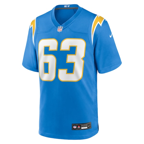 Josh Kaltenberger Los Angeles Chargers Nike Team Game Jersey - Powder Blue - Image 2