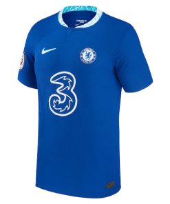 Alternative view of Raheem Sterling Chelsea Nike 2022/23 Home Vapor Match Authentic Jersey - Blue