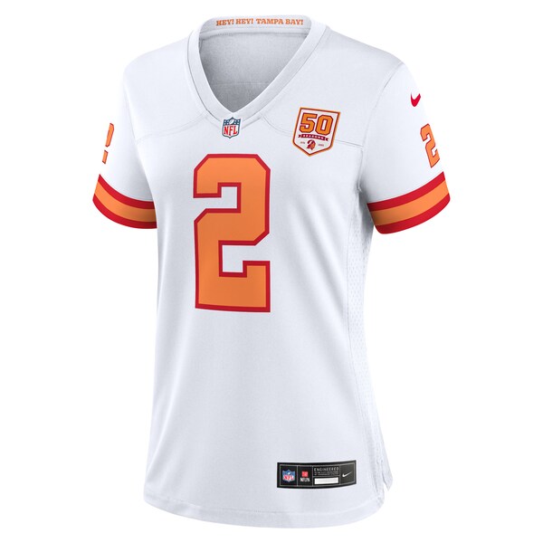 Emeka Egbuka '76 Tampa Bay Buccaneers Nike Women's Alternate 50th Season Game Jersey - White/Creamsicle - Image 3