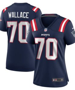 Alternative view of Caedan Wallace New England Patriots Nike Women's  Game Jersey -  Navy