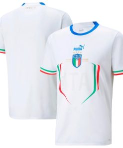 Italy National Team Puma Youth 2022/23 Away Replica Jersey - White