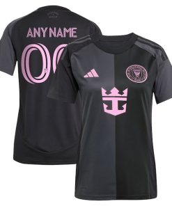 Inter Miami CF adidas Women's 2025 The Fortitude Kit Replica Custom Jersey - Black