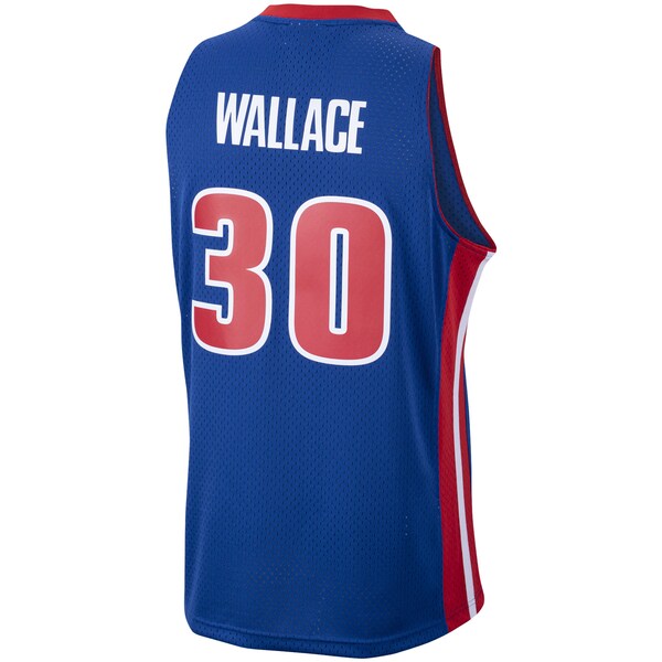 Rasheed Wallace Detroit Pistons 2003/04 Hardwood Classics Swingman Jersey - Royal - Image 3