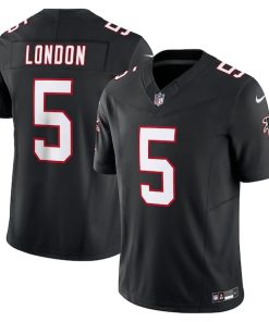 Alternative view of Drake London Atlanta Falcons Nike Vapor F.U.S.E. Limited Jersey - Black/Red